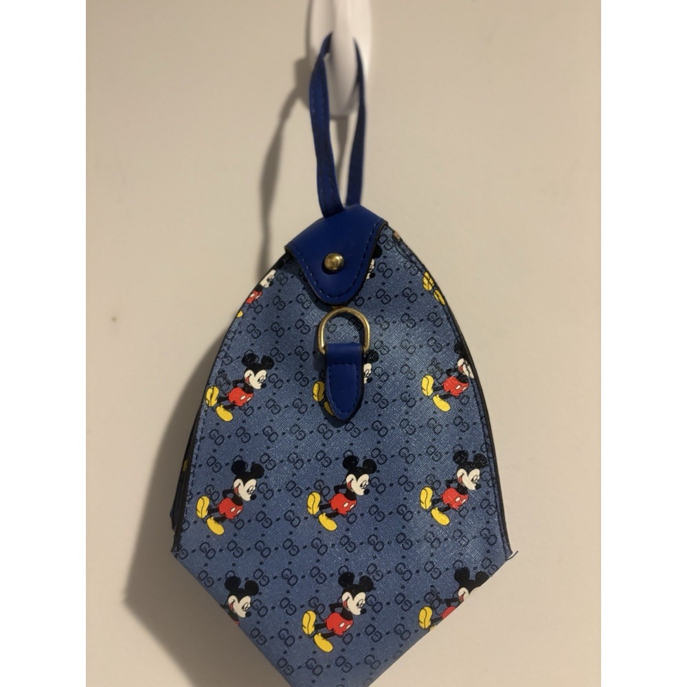 Disney Mickey Mouse Crossbody Handbag‎ Black Smal Character Purse Blue